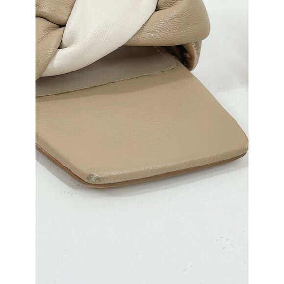 Marc Fisher Shoes Womens Size 9.5 Heeled Sandal Leather Woven Slide Mildigana - Picture 4 of 15